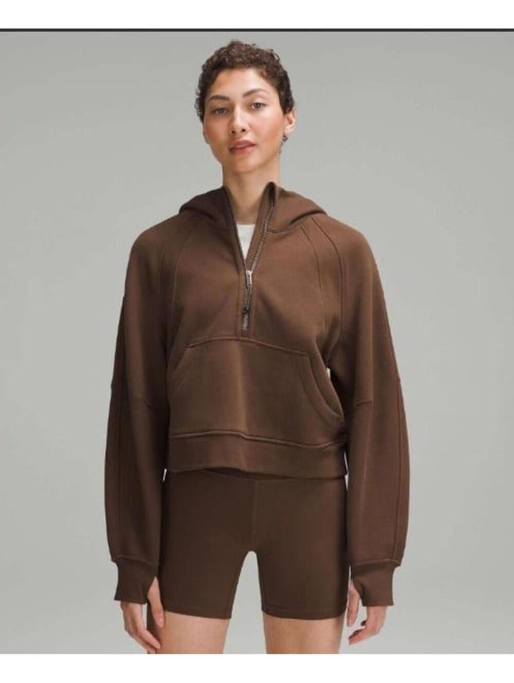 Lululemon Scuba Oversized Half Zip Hoodie (JAVA)